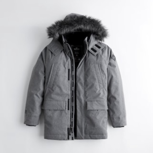 Men’s Hollister Faux fur lined Parka coat